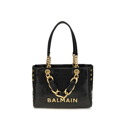 Balmain Black Cabas 1945 Shoulder Bag