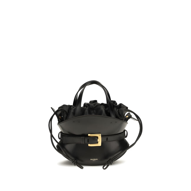 Geantă de umăr Balmain Black Shuffle Mini