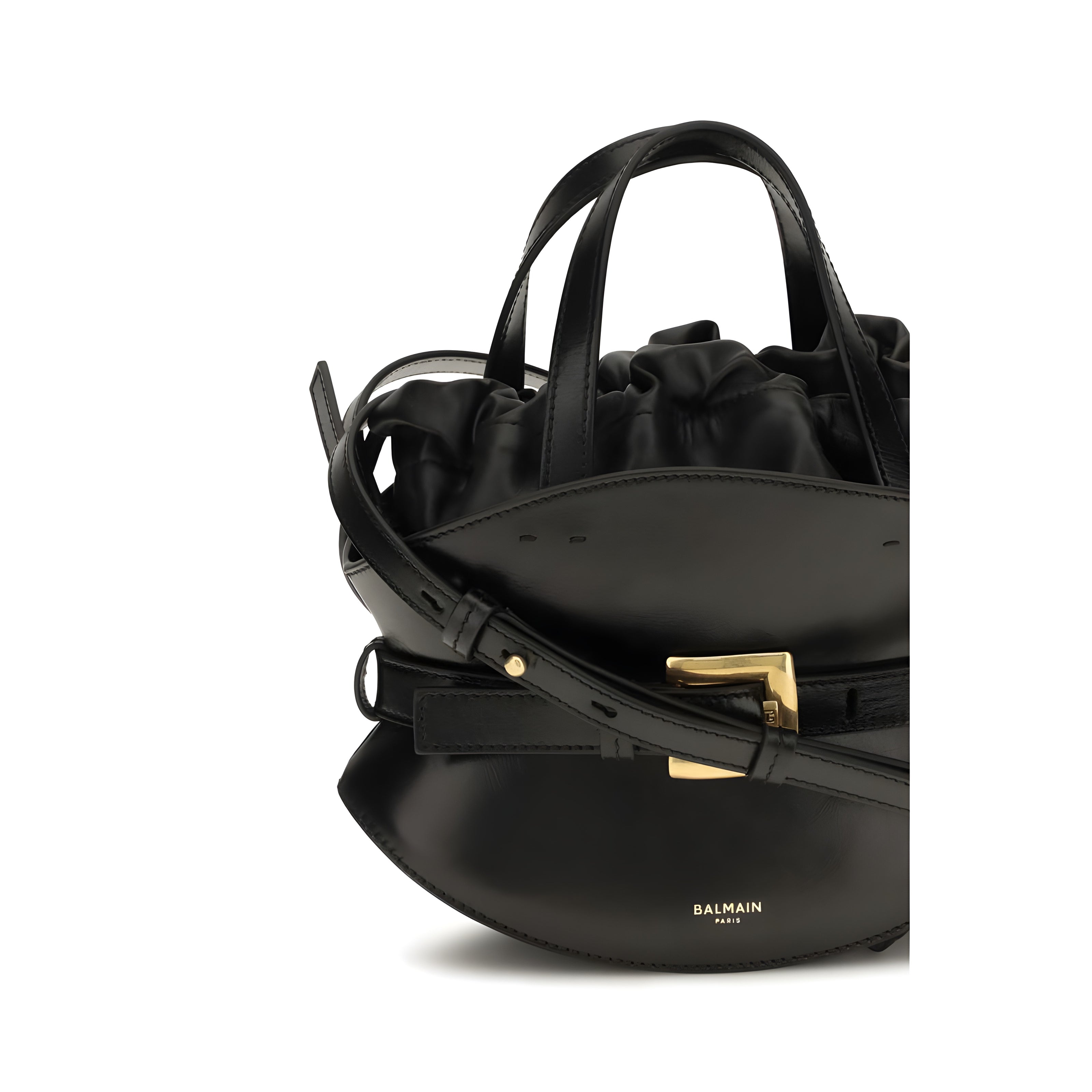 Geantă de umăr Balmain Black Shuffle Mini