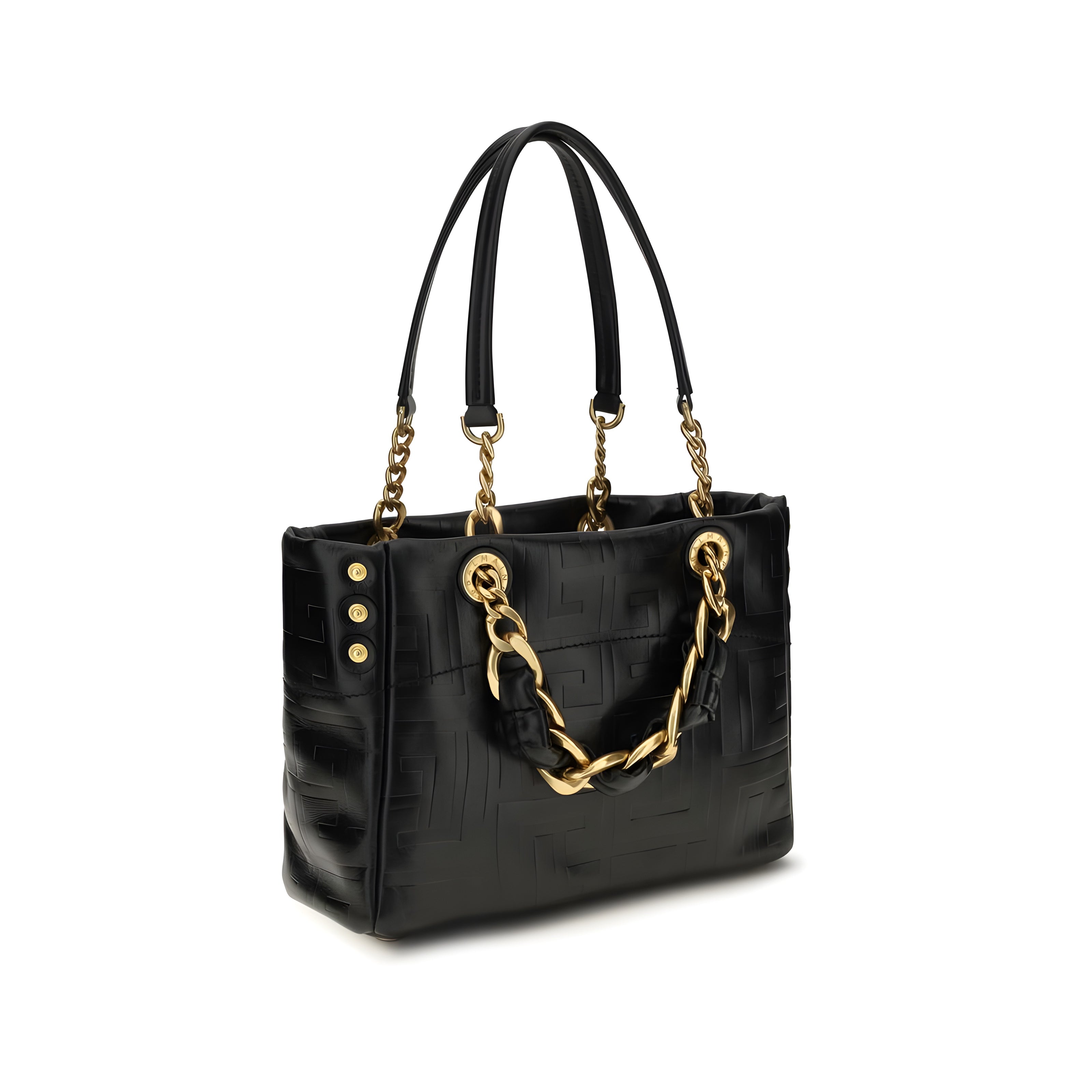 Geantă de umăr Balmain Black Cabas 1945