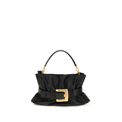 Balmain Black Calf Leather Shoulder Bag