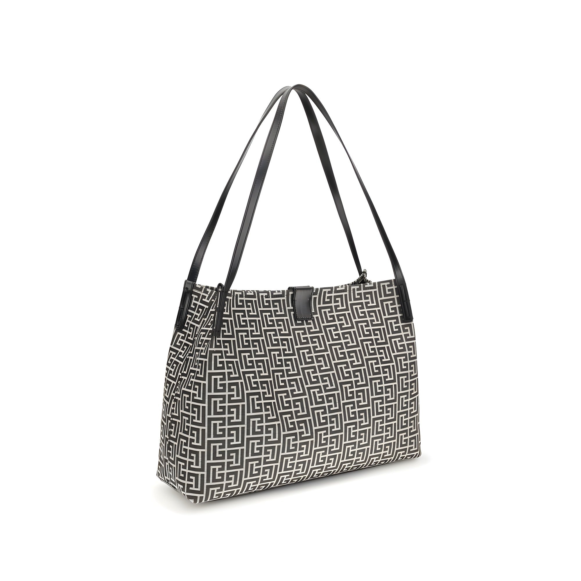 Balmain Black Cotton Shoulder Bag