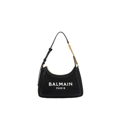 Geantă de umăr Balmain neagră din bumbac