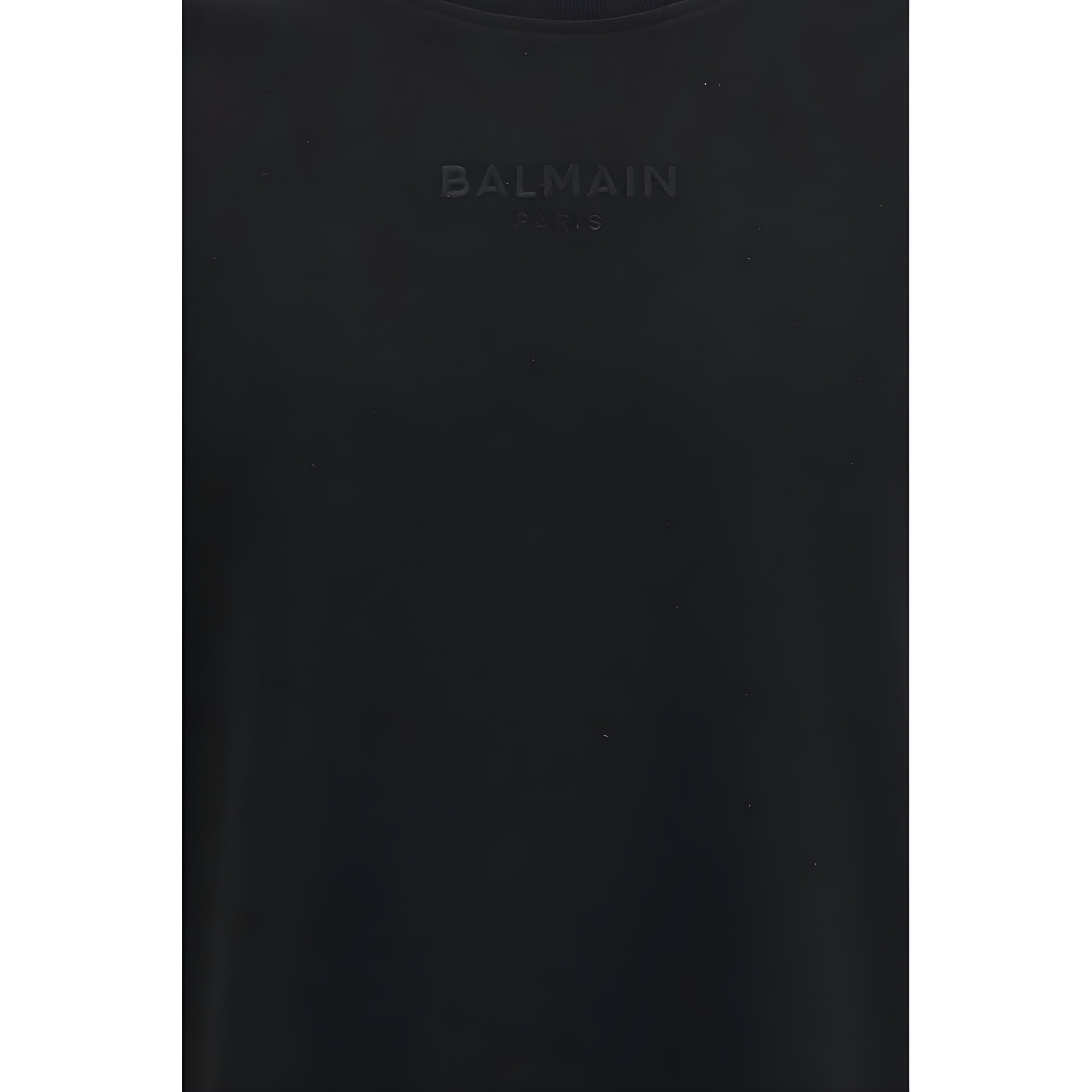 Tricou Balmain negru din bumbac
