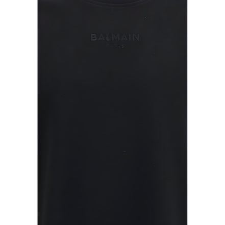 Tricou Balmain negru din bumbac