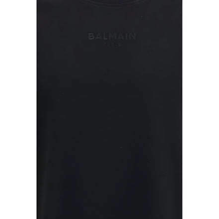 Balmain Black Cotton T-Shirt