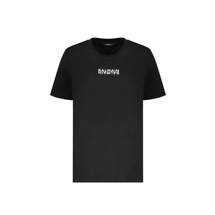 Tricou Balmain negru din bumbac