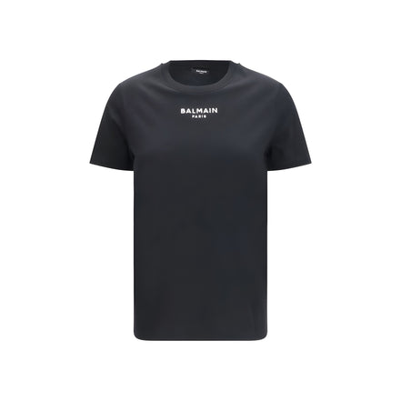 Balmain Black Cotton T-Shirt