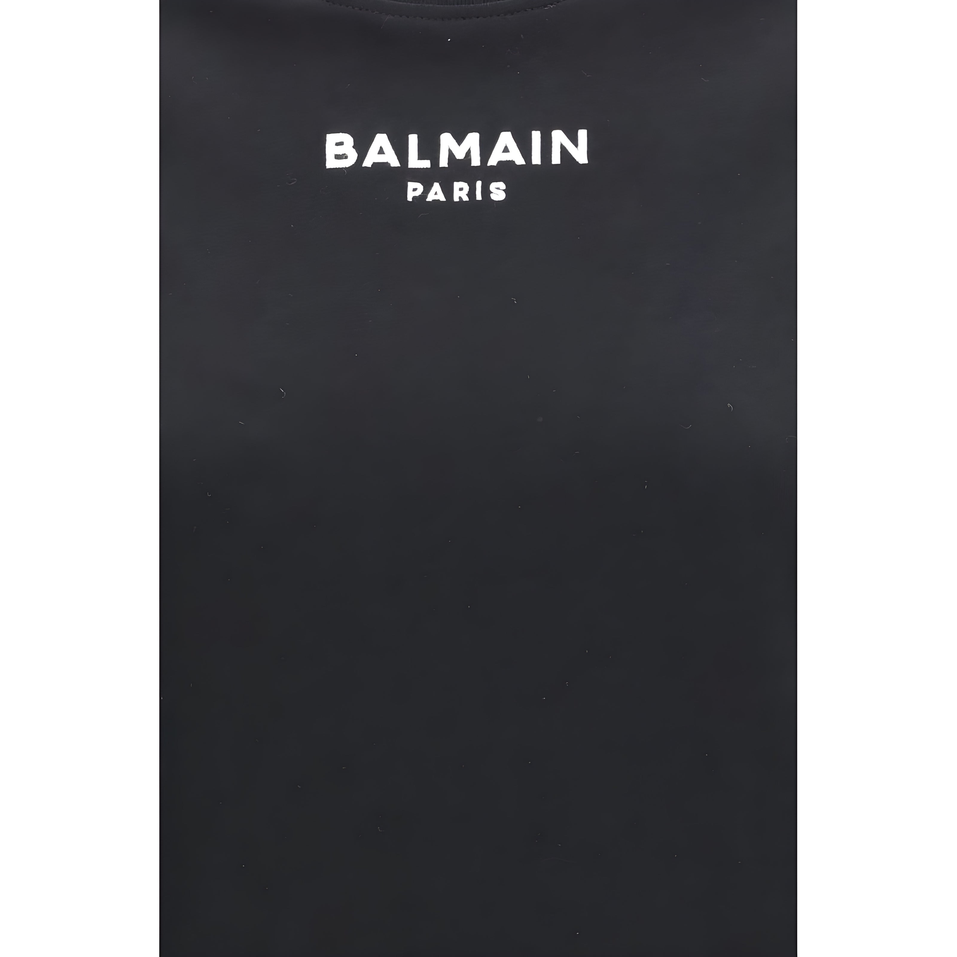 Balmain Black Cotton T-Shirt