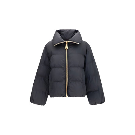 Balmain Black Viscose Full-Length Jacket