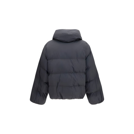 Jachetă Balmain neagră din vâscoză, lungime completă