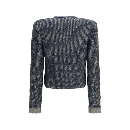 Balmain Blue Polyamide Cardigan
