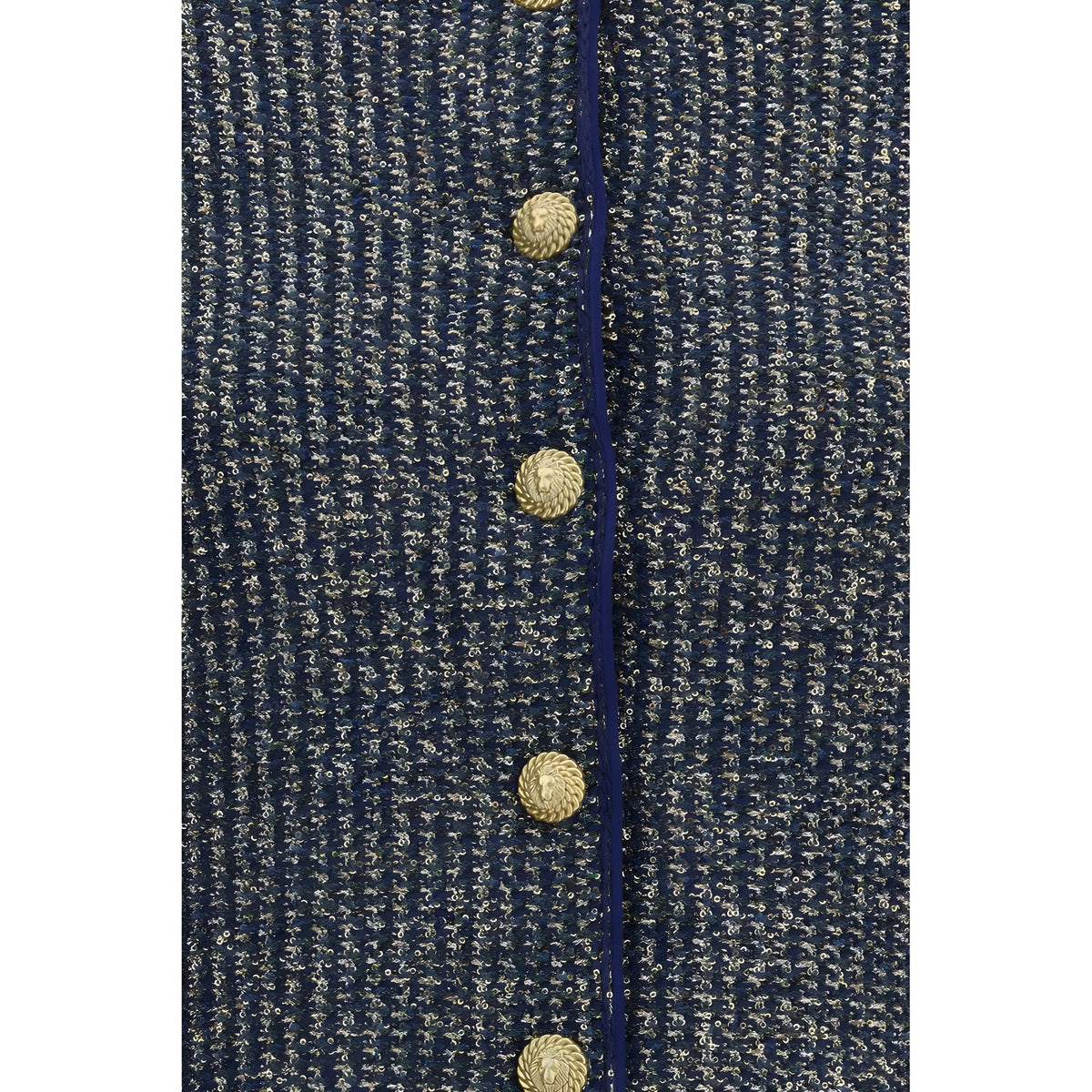 Balmain Blue Polyamide Cardigan