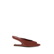 Papuci Balmain Bordeaux din piele de capră