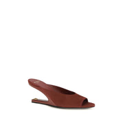 Papuci Balmain Bordeaux din piele de capră