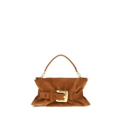Balmain Brown Calf Leather Handbag
