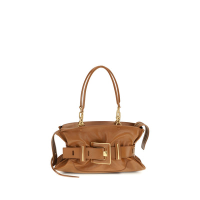Balmain Brown Calf Leather Handbag