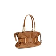 Balmain Brown Calf Leather Handbag