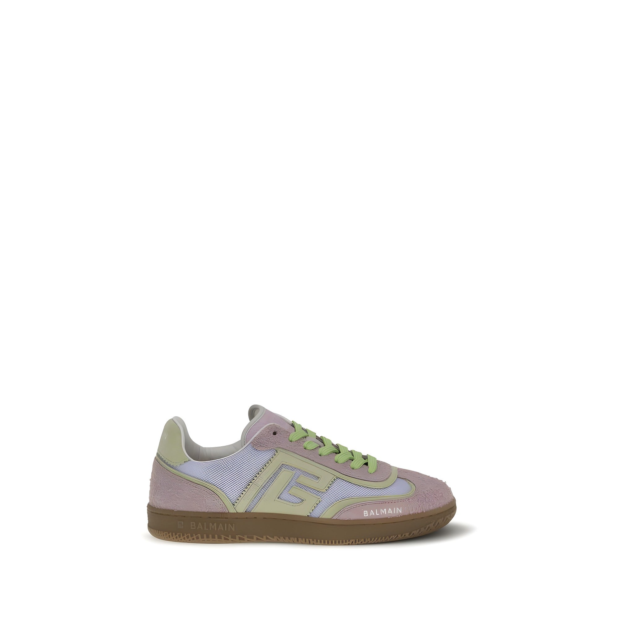 Balmain Multicolor Calf Leather Athletic Sneakers
