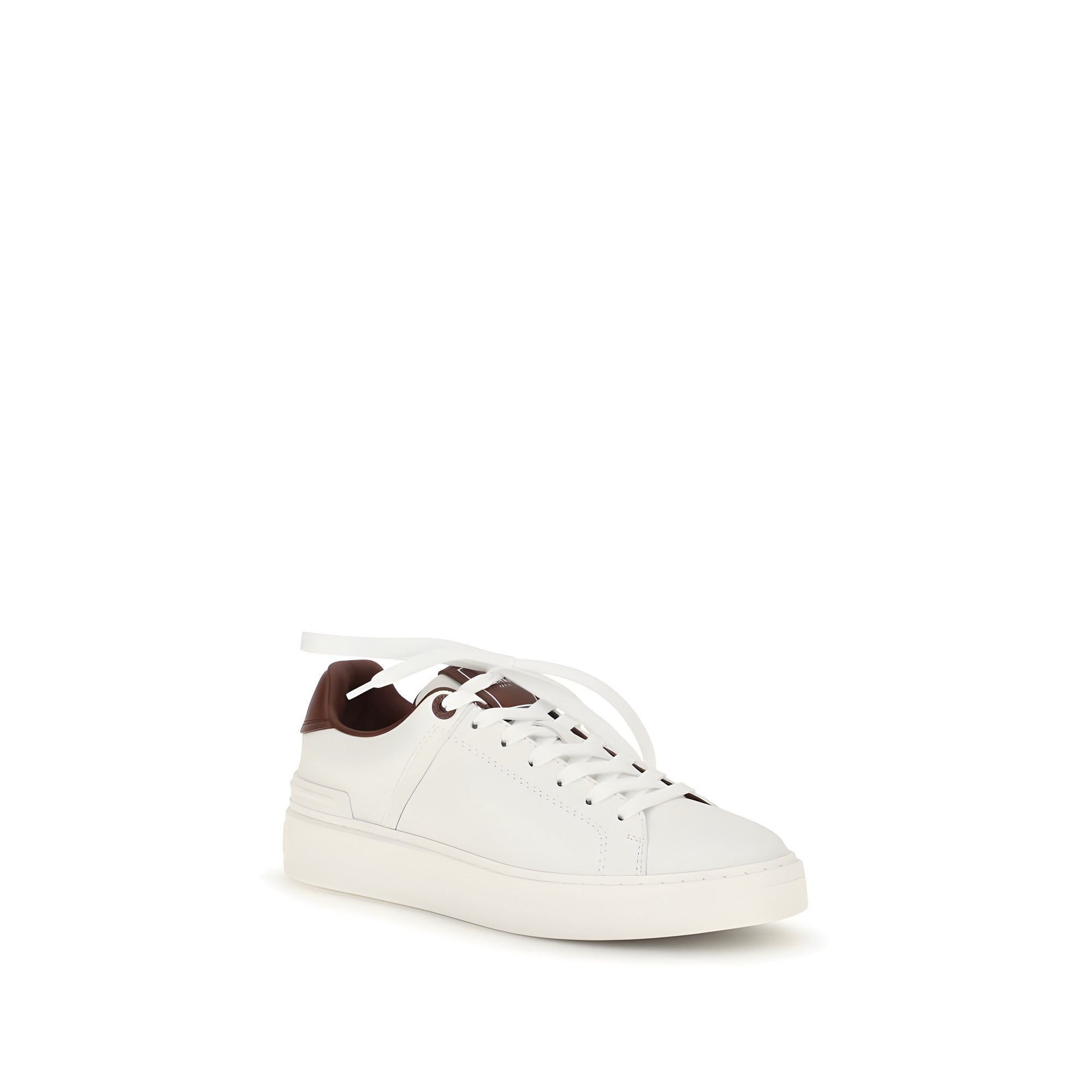 Sneakers atletici Balmain albi din piele