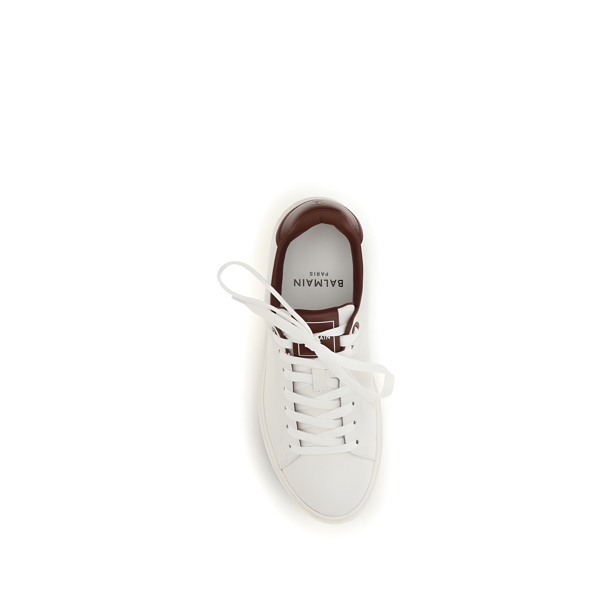 Sneakers atletici Balmain albi din piele