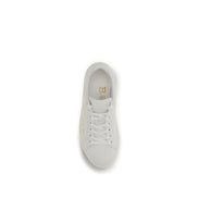 Balmain White Calf Leather Low Top Sneakers