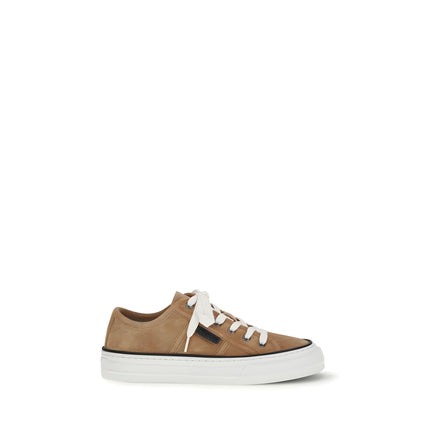 Sneakers joase bej Brunello Cucinelli