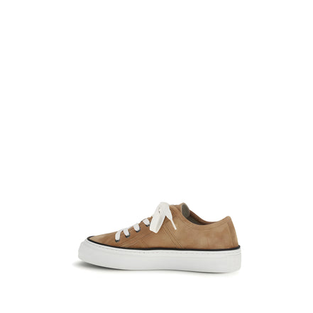 Sneakers joase bej Brunello Cucinelli