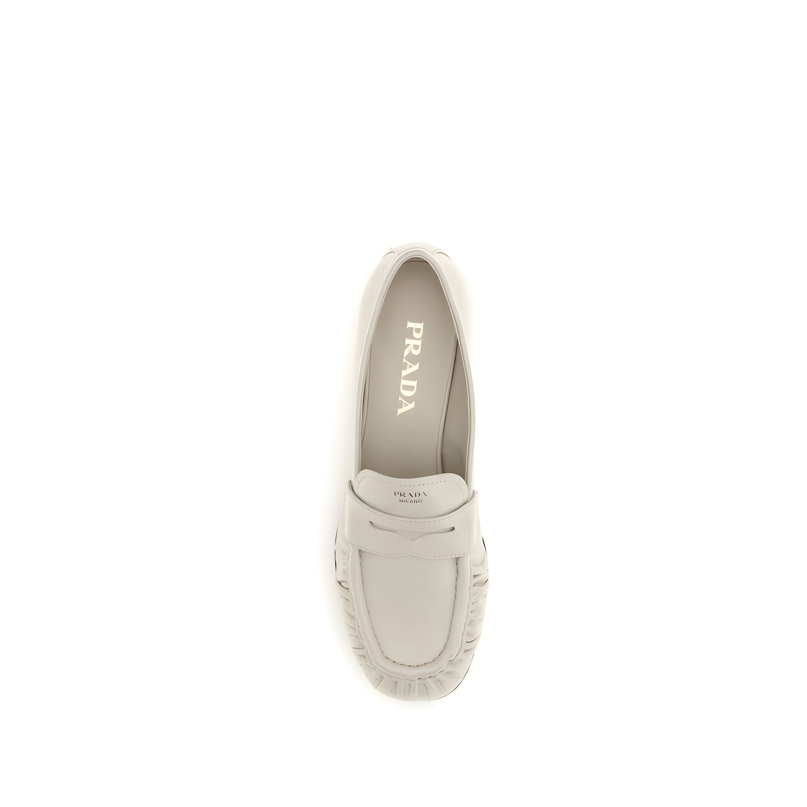 Mocasini slip-on bej Prada