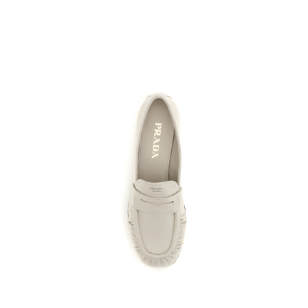 Mocasini slip-on bej Prada