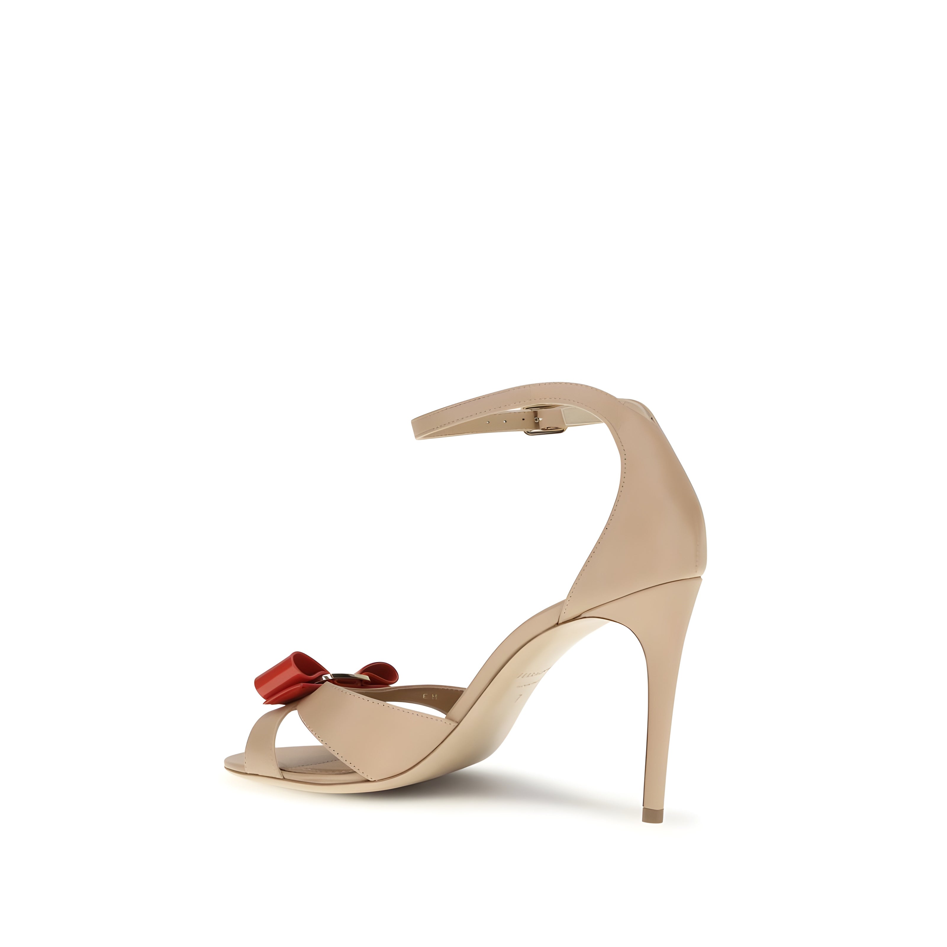 Ferragamo Beige Stiletto Heel Sandals