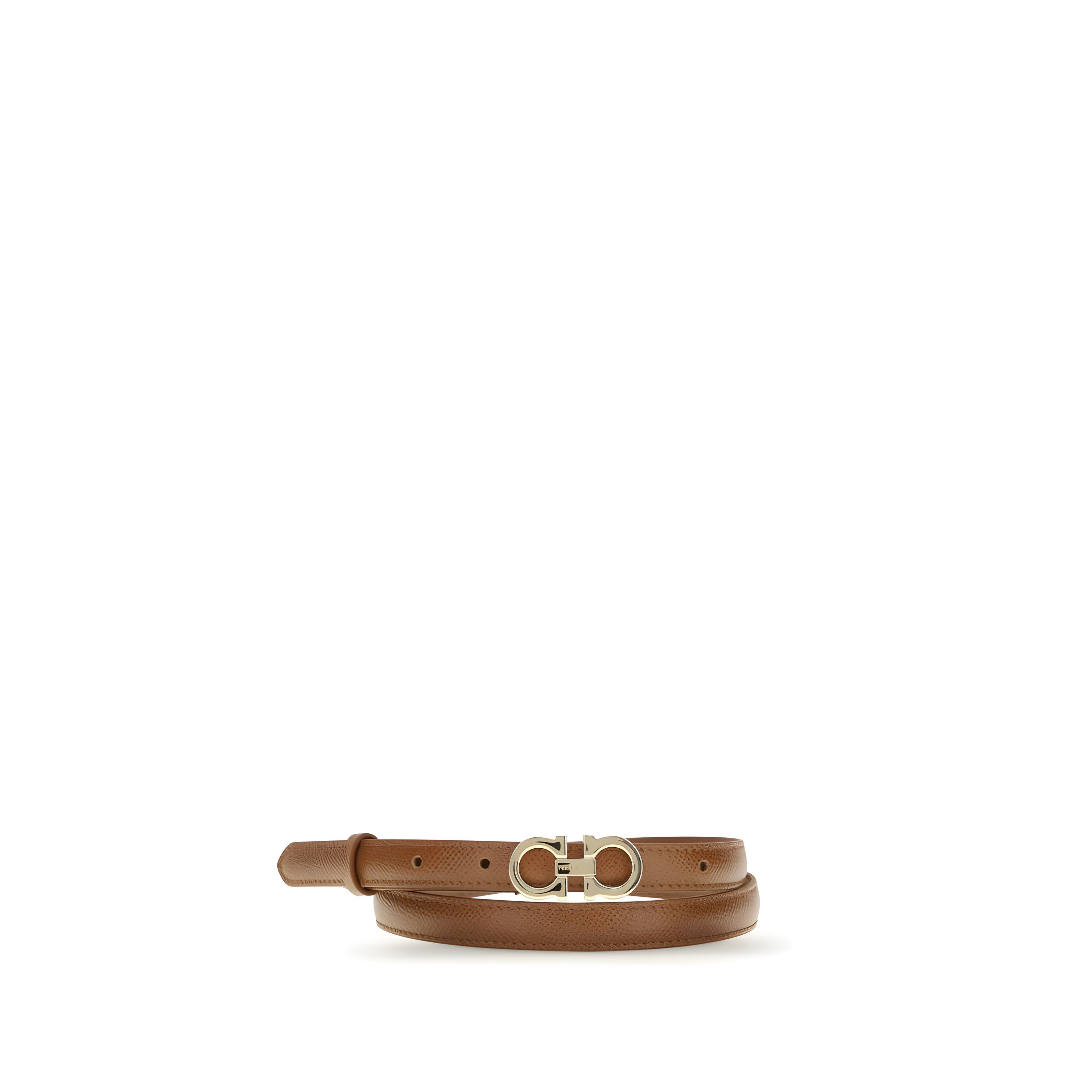 Ferragamo Beige Thin Belt