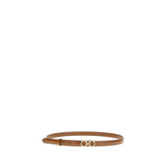 Ferragamo Beige Thin Belt