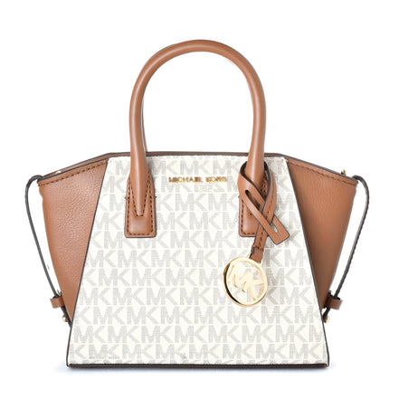 Geantă de mână Michael Kors din pânză bej