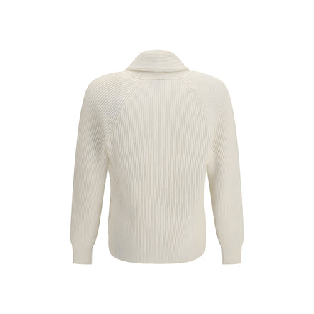 Brunello Cucinelli Beige Cotton Cardigan