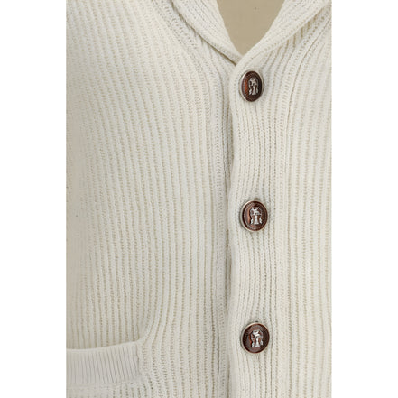 Brunello Cucinelli Beige Cotton Cardigan