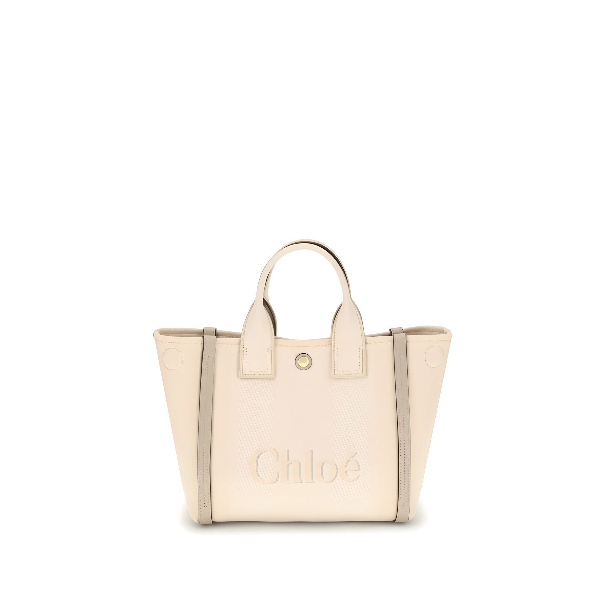 Geantă de mână Chloé bej din bumbac
