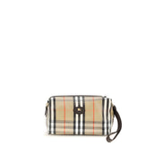 Portofel Burberry din bumbac bej