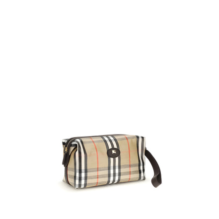 Portofel Burberry din bumbac bej