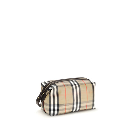 Portofel Burberry din bumbac bej