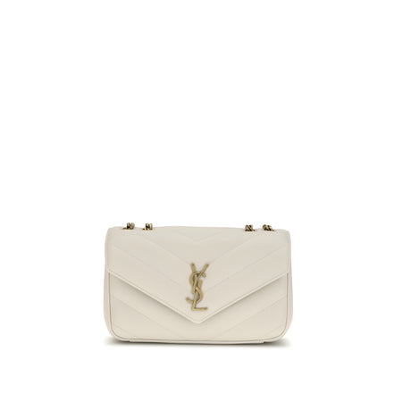 Geantă de umăr Saint Laurent din piele bej