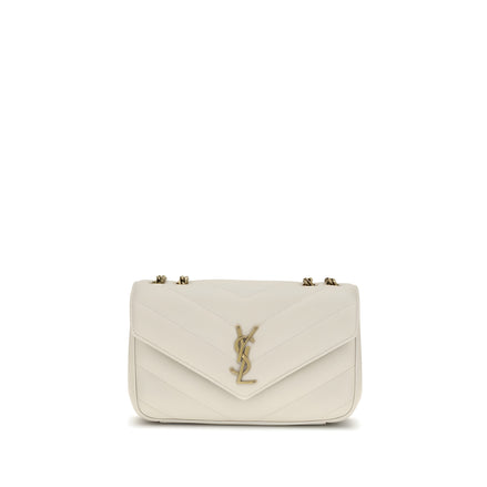 Geantă de umăr Saint Laurent din piele bej