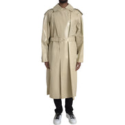 Bottega Veneta Beige Leather Trench Coat