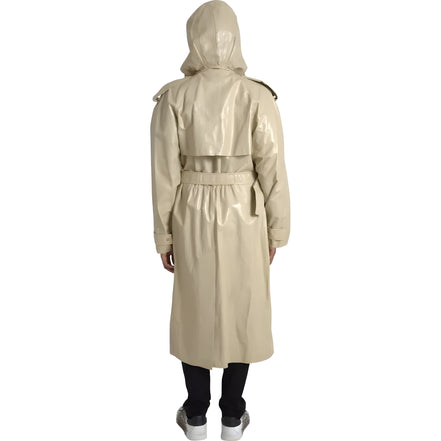 Bottega Veneta Beige Leather Trench Coat
