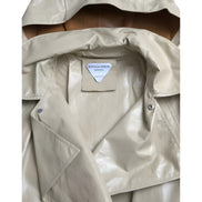 Bottega Veneta Beige Leather Trench Coat