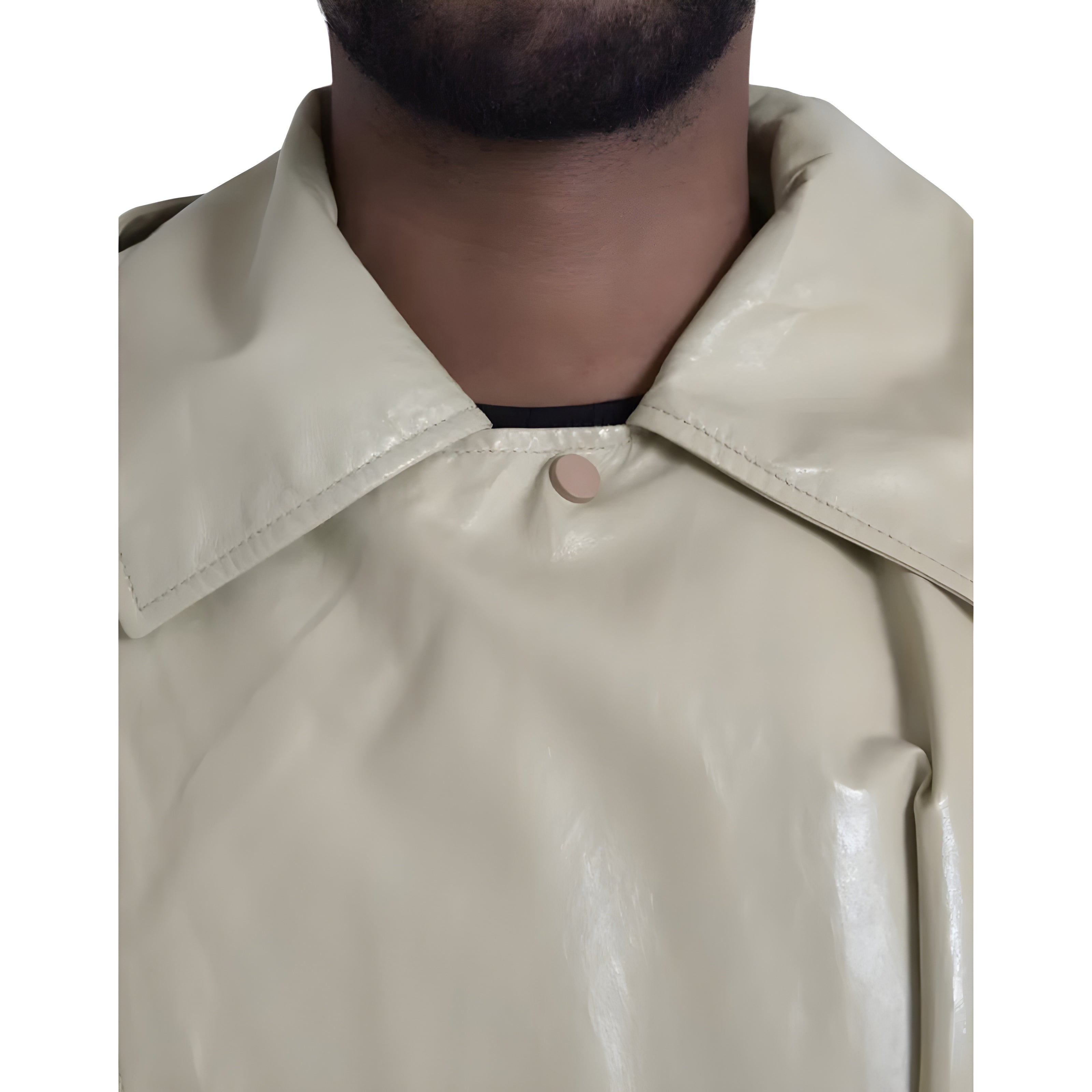 Bottega Veneta Beige Leather Trench Coat