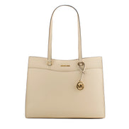 Michael Kors Beige Leather Tote Bag