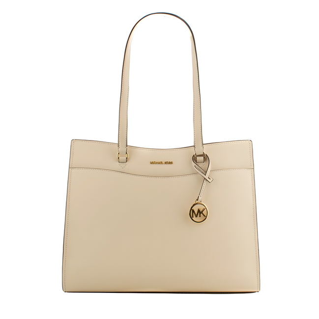 Michael Kors Beige Leather Tote Bag