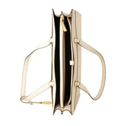 Michael Kors Beige Leather Tote Bag
