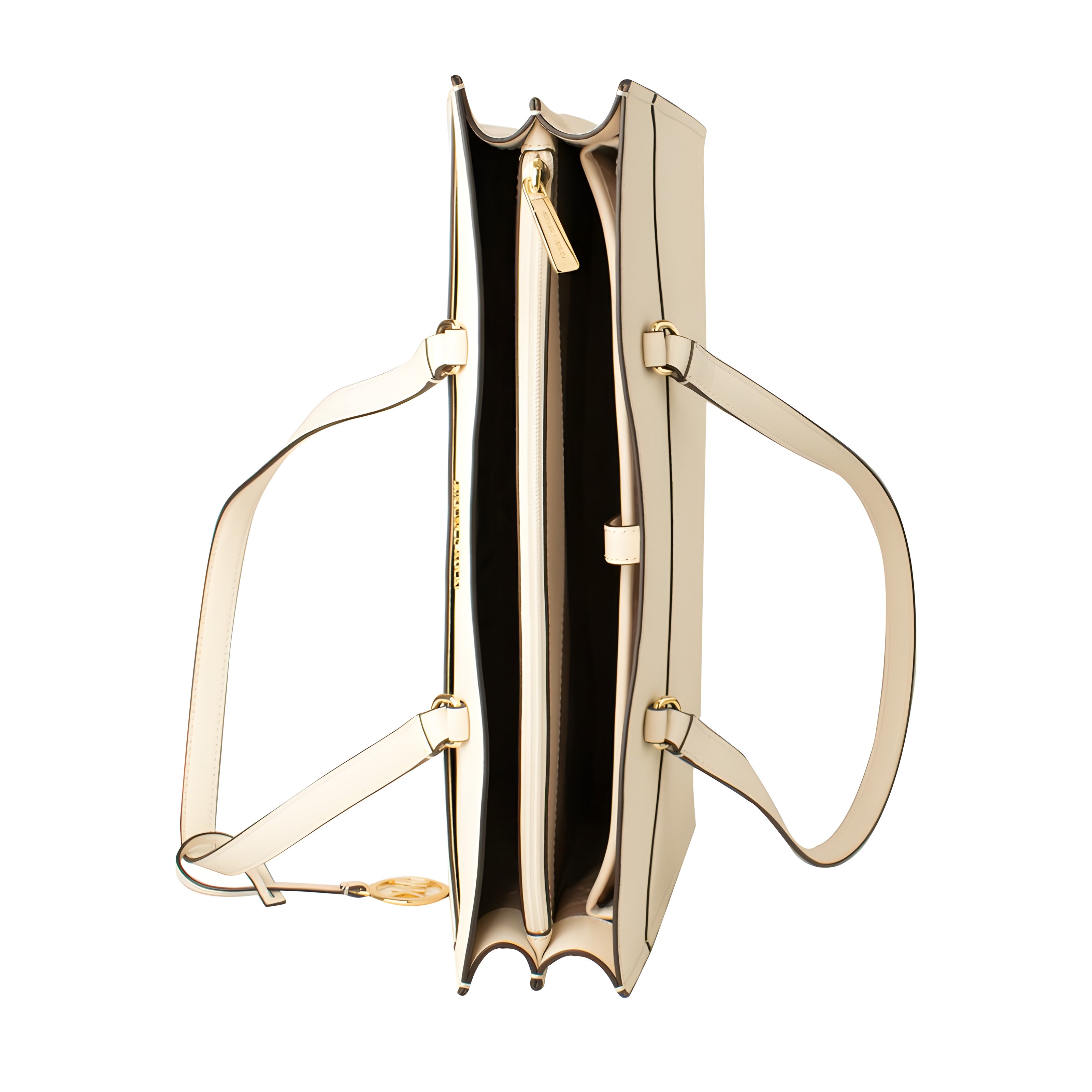 Michael Kors Beige Leather Tote Bag